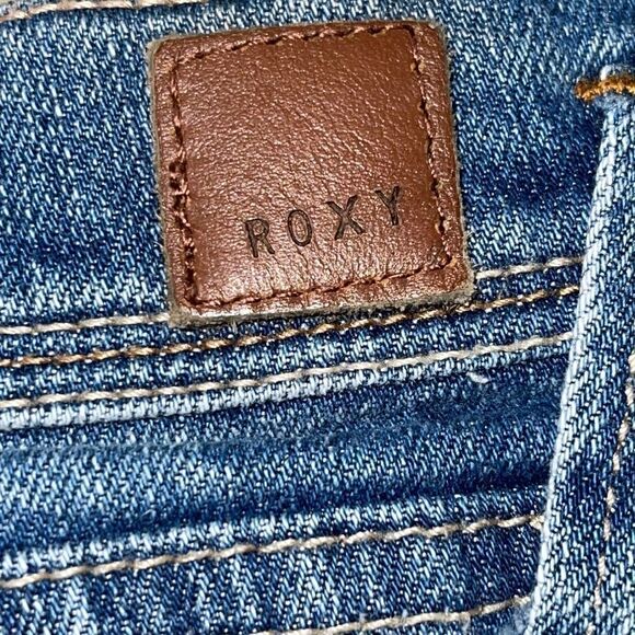 Roxy Shorts Womens size 30 jeans Aztec Woven embroidered denim - Picture 8 of 11